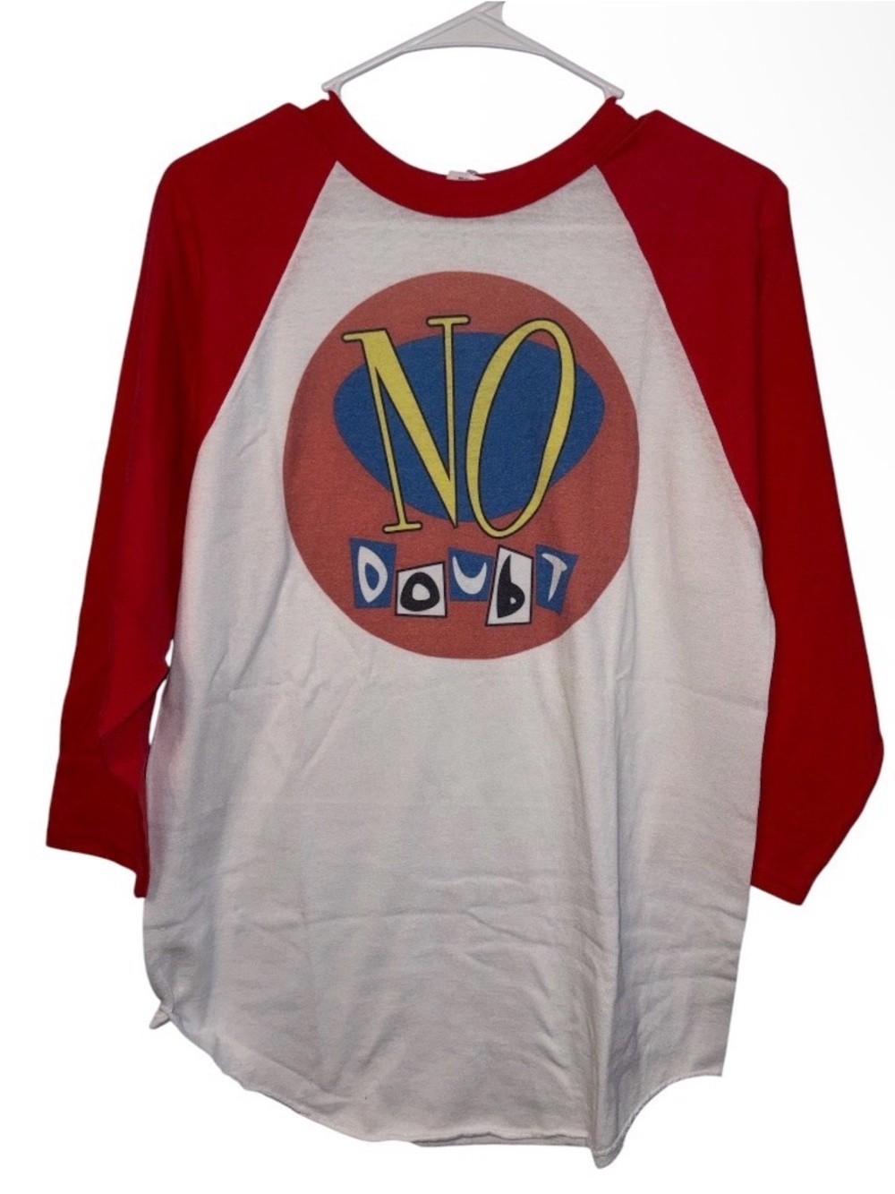 No Doubt Raglan Graphic T-Shirt Size Medium New Gwen Stefani 90s
